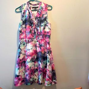 Cynthia Steffe Watercolor Floral Dress Size 6